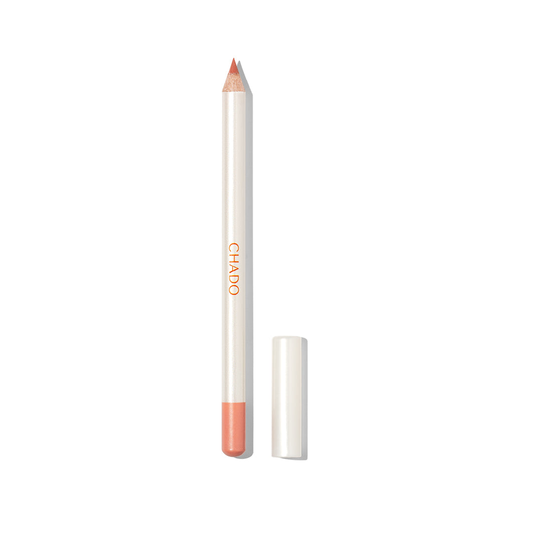 CHADO Sunset Lip Liner - peach-toned nude lip liner for everyday wear