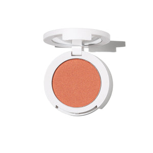 CHADO Blush Powder in Sunshine - vibrant orange blush ideal for peachy, sun-kissed makeup trends.