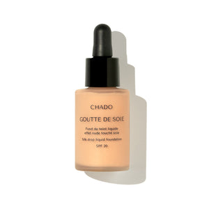 CHADO Goutte de Soie Foundation in Sable shade - SPF 20 matte foundation for flawless skin