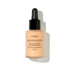 CHADO Goutte de Soie Foundation in Ivoire shade - hydrating matte foundation with SPF 20