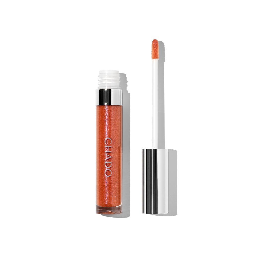 CHADO Lip Gloss in Darling - light orange lip gloss with vibrant shine