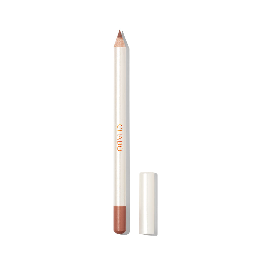 CHADO Dark Nude Lip Liner - natural brown lip liner for everyday definition